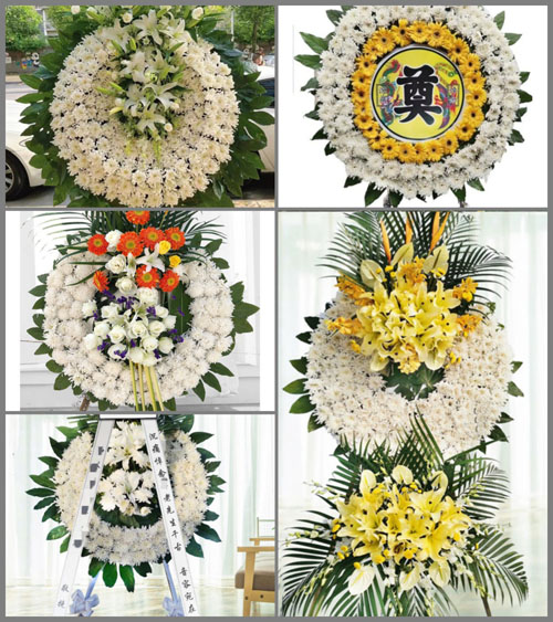 河南南阳镇平县杨营镇草房梁村花圈速递